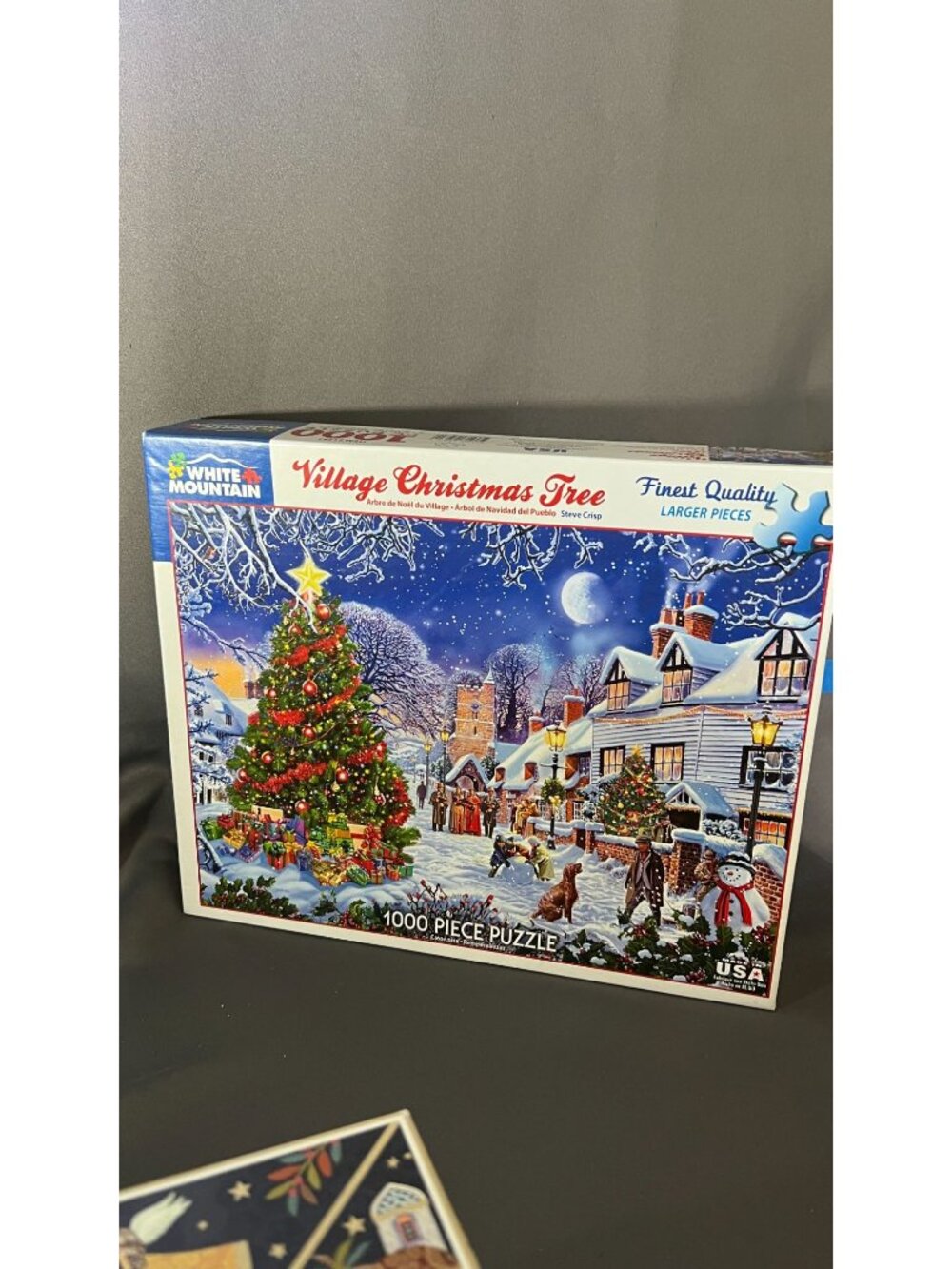 Christmas Puzzle Lot 4 Items Village Tree Nativity & Santa - Picture 5 of 5